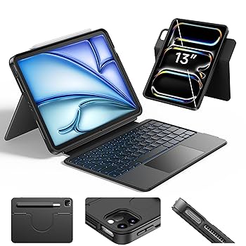 Amazon.co.jp: HOU iPad キーボード付きケース for iPad Air (M3